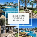 Campingplatz La Palmeraie Mobil 6 Personnes - Parc Aquatique - A 200m - 5 Etoiles Les Dunes Torreilles