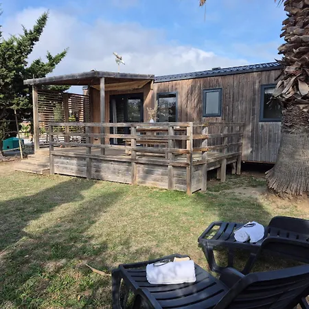 La Palmeraie Mobil 6 Personnes - Parc Aquatique - A 200m - 5 Etoiles Les Dunes Campingplatz
