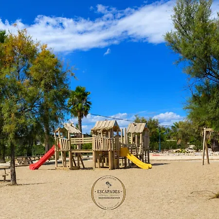 La Palmeraie Mobil 6 Personnes - Parc Aquatique - à 200m - 5 étoiles Les Dunes Torreilles