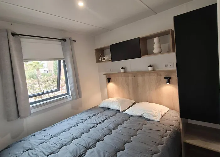 La Palmeraie Mobil 6 Personnes - Parc Aquatique - à 200m - 5 étoiles Les Dunes Camping