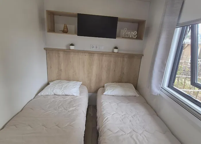 La Palmeraie Mobil 6 Personnes - Parc Aquatique - à 200m - 5 étoiles Les Dunes Camping *