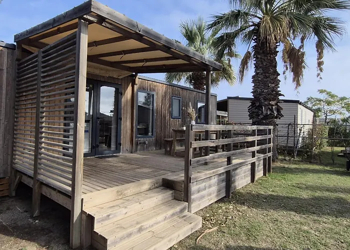 Parque de Campismo La Palmeraie Mobil 6 Personnes - Parc Aquatique - à 200m - 5 étoiles Les Dunes